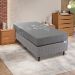 Colchão Solteiro Enrolado D28 Grey Comfort (19x88x188) Cinza