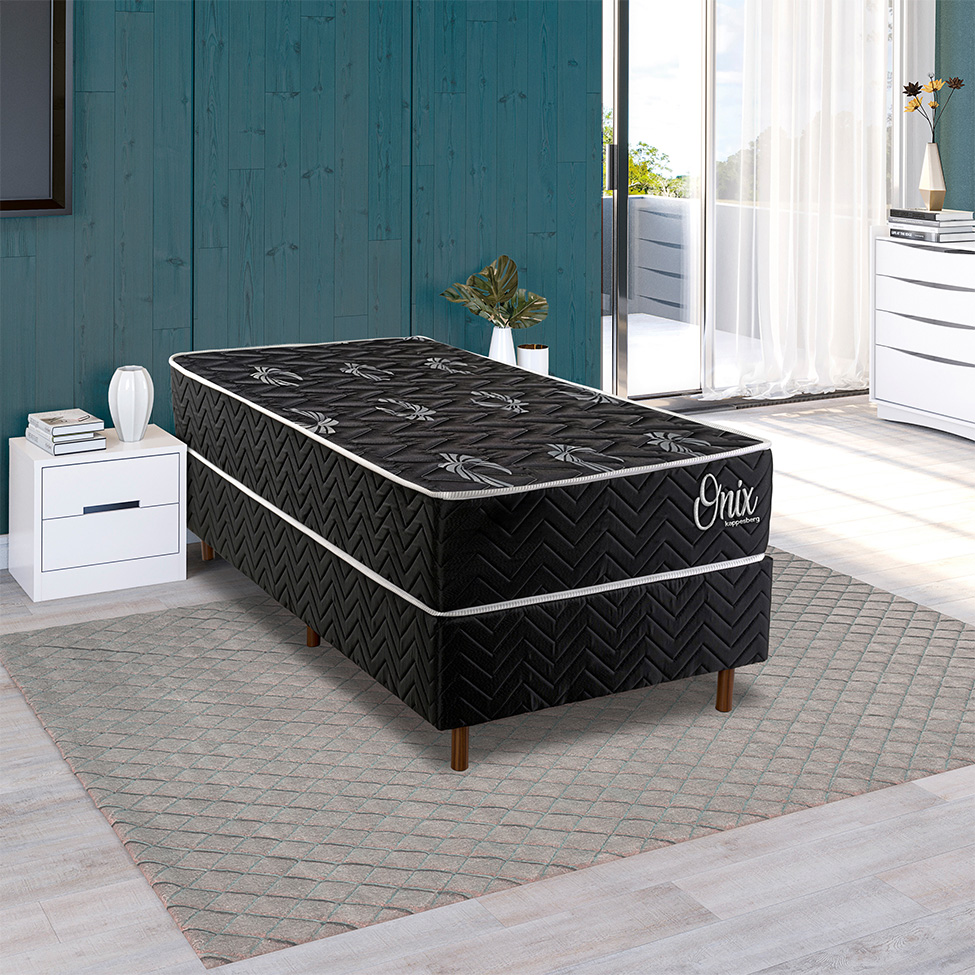 Colchão Solteiro Misto D28 Onix (26x88x188) Preto