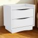 Comoda 4 Gavetas 02 Mesas de Cabeceira 2G M26061 Branco Kappesberg