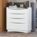 Comoda 4 Gavetas 02 Mesas de Cabeceira 2G M26061 Branco Kappesberg