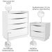 Comoda 4 Gavetas 02 Mesas de Cabeceira 2G M26061 Branco Kappesberg