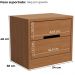 Comoda 4 Gavetas 02 Mesas de Cabeceira 2G S82224 Canela Kappesberg
