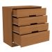 Comoda 4 Gavetas 02 Mesas de Cabeceira 2G S82224 Canela Kappesberg