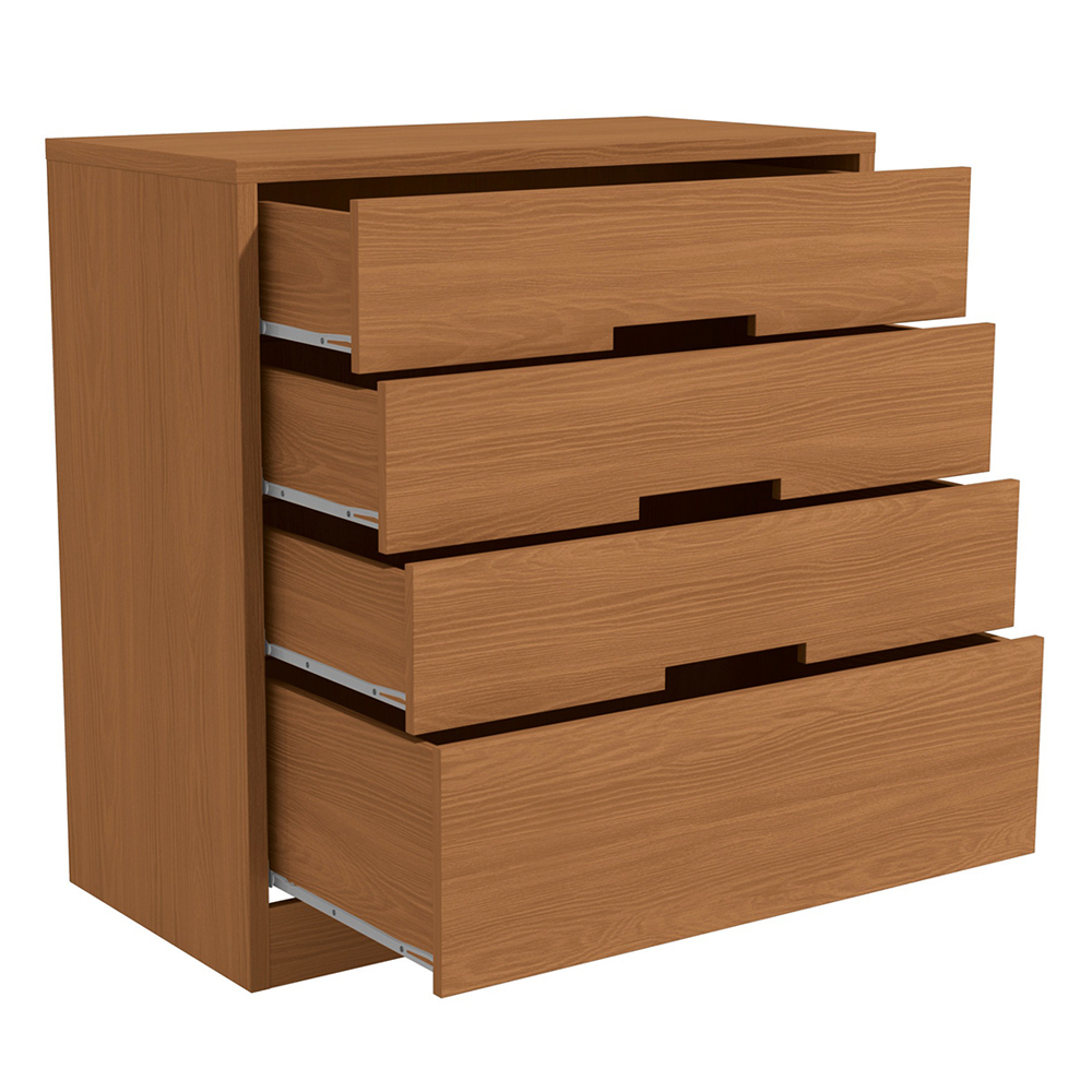 Comoda 4 Gavetas 02 Mesas de Cabeceira 2G S82224 Canela Kappesberg