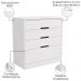 Comoda 4 Gavetas 91 cm S824 Branco Kappesberg