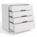 Comoda 4 Gavetas 91 cm S824 Branco Kappesberg