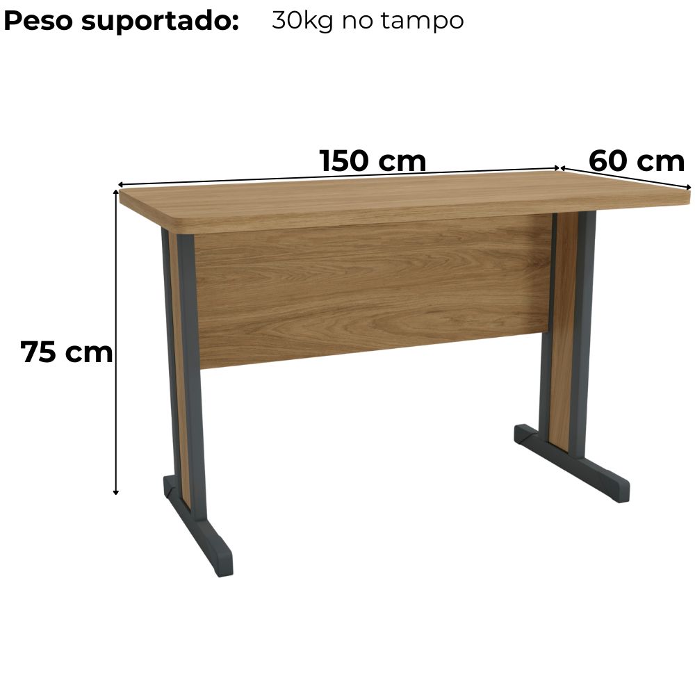Conjunto Escritorio 4 Pecas Versatil Itapua Kappesberg