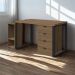 Conjunto Escritorio Industrial 3 Peças 120 cm Frame Munique Kappesberg