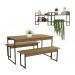 Conjunto Para Area Gourmet 03 Pecas Industrial Crome 24 Freijo Preto Kappesberg
