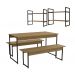 Conjunto Para Area Gourmet 03 Pecas Industrial Crome 24 Freijo Preto Kappesberg