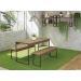Conjunto Para Area Gourmet 03 Pecas Industrial Crome 24 Freijo Preto Kappesberg