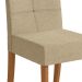 Conjunto com 2 Cadeiras Elva Bouclé Bege e Canela