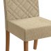 Conjunto com 2 Cadeiras Gardênia Bouclé Bege e Canela