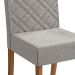 Conjunto com 2 Cadeiras Gardênia Bouclé Cinza e Canela