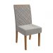 Conjunto com 2 Cadeiras Gardênia Bouclé Cinza e Canela