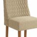 Conjunto com 2 Cadeiras Jasmin Bouclé Bege e Canela