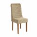 Conjunto com 2 Cadeiras Jasmin Bouclé Bege e Canela