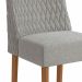 Conjunto com 2 Cadeiras Jasmin Bouclé Cinza e Canela