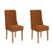 Conjunto com 2 Cadeiras Jasmin Bouclé Terracota e Canela