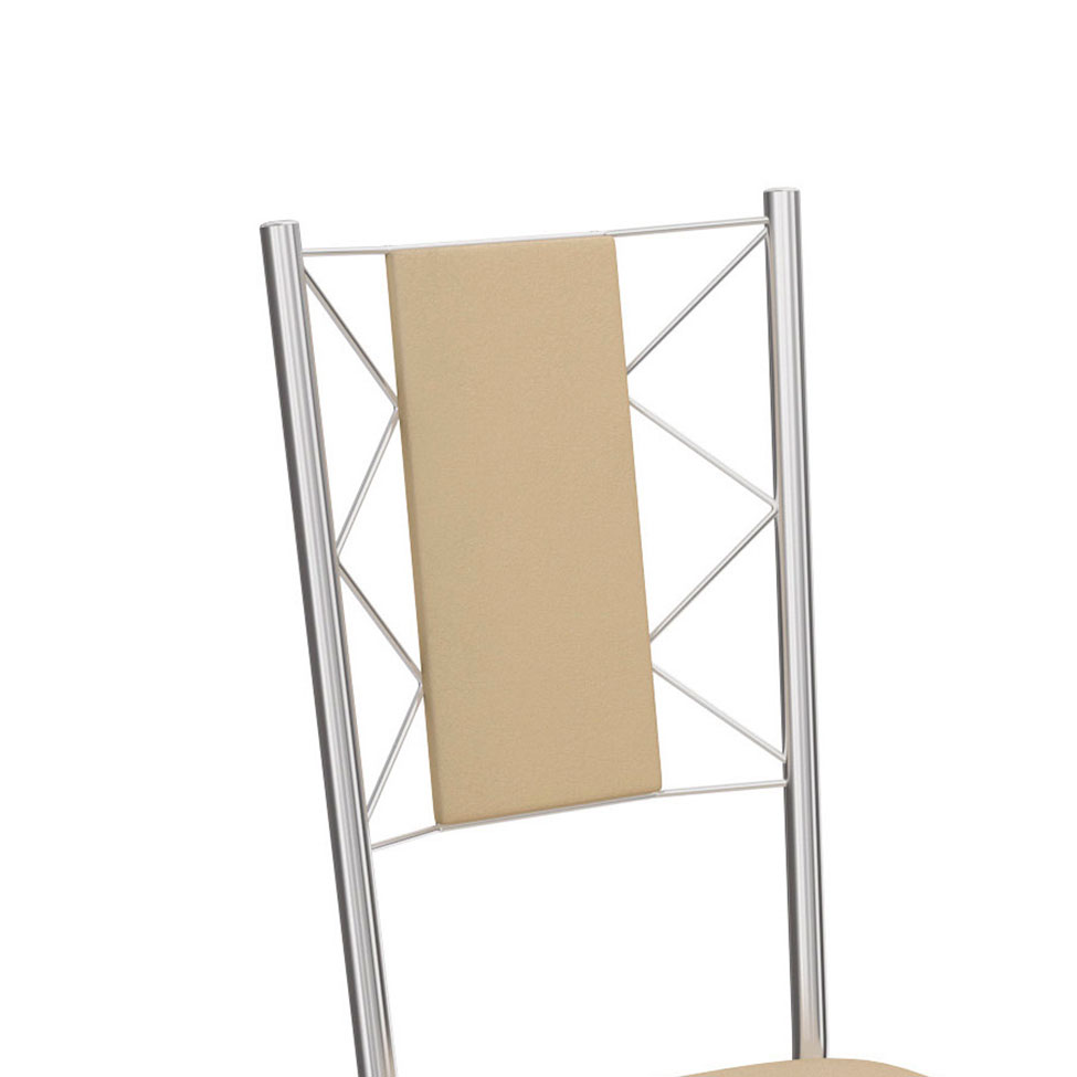 Conjunto com 2 Cadeiras Lisboa Marrom Claro