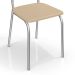 Conjunto com 2 Cadeiras Lisboa Marrom Claro