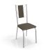Conjunto com 2 Cadeiras Lisboa Marrom Escuro