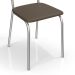Conjunto com 2 Cadeiras Lisboa Marrom Escuro