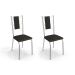 Conjunto com 2 Cadeiras Lisboa Preto