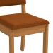 Conjunto com 2 Cadeiras Luna Bouclé Terracota e Canela