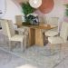 Conjunto com 2 Cadeiras Milo Linho Linho e Freijó