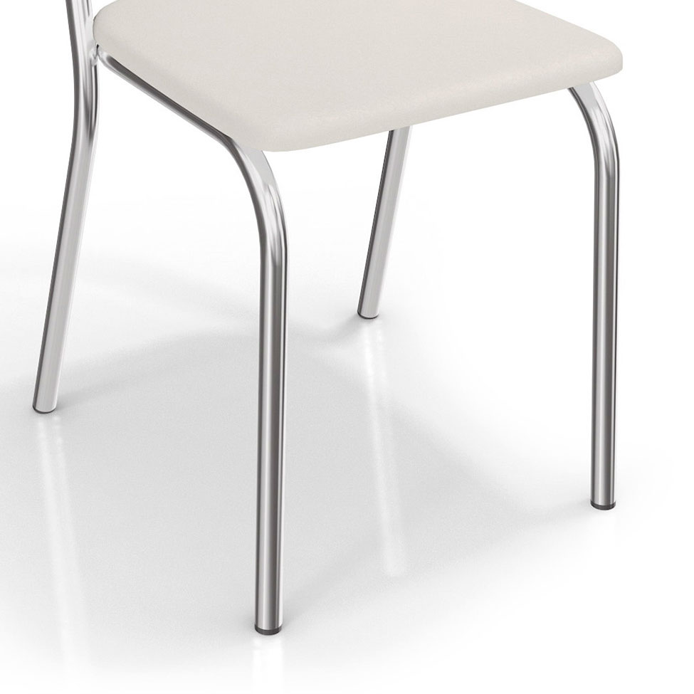 Conjunto com 2 Cadeiras Noruega Branco
