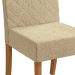 Conjunto com 2 Cadeiras Verbena Bouclé Bege e Canela