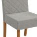 Conjunto com 2 Cadeiras Verbena Bouclé Cinza e Canela