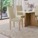Conjunto com 2 Cadeiras Vigo Linho Bege e Freijó