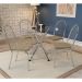 Conjunto com 4 Cadeiras Noruega Veludo Marrom e Cromado