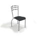 Conjunto de Mesa de Cozinha Quadrada com Tampo MDP e 4 Cadeiras Monique Corino Preto e Cromado