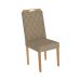 Conjunto de Mesa de Jantar Quadrada com Tampo de Vidro Off White e 8 Cadeiras Dalia Bouclé Fendi e Eucalipto