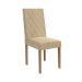 Conjunto de Mesa de Jantar Redonda com Tampo de Vidro Off White e 4 Cadeiras Jade Bouclé Bege e Eucalipto
