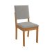 Conjunto de Mesa de Jantar Retangular com Tampo de Vidro Off White Cinara e 8 Cadeiras Luna Bouclé Cinza e Canela