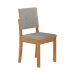 Conjunto de Mesa de Jantar Retangular com Tampo de Vidro Off White Cinara e 8 Cadeiras Luna Bouclé Cinza e Canela