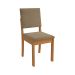 Conjunto de Mesa de Jantar Retangular com Tampo de Vidro Off White Graviola e 6 Cadeiras Luna Bouclé Fendi e Canela