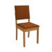 Conjunto de Mesa de Jantar Retangular com Tampo de Vidro Off White Graviola e 6 Cadeiras Luna Bouclé Terracota e Canela