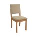 Conjunto de Mesa de Jantar Retangular com Tampo de Vidro Off White Lotus e 4 Cadeiras Luna Bouclé Bege e Canela