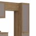 Cozinha Compacta Botanic com Tela 14 Portas 3 Gavetas Nogueira e Fendi