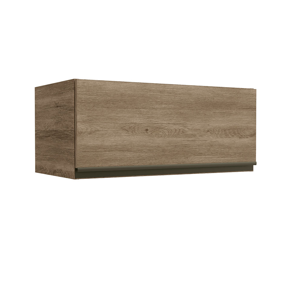 Cozinha Compacta Maxxi 6 Portas 4 Gavetas Nogal