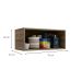 Cozinha Compacta Maxxi 6 Portas 4 Gavetas Nogal