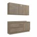 Cozinha Compacta Maxxi II 8 Portas 4 Gavetas Nogal