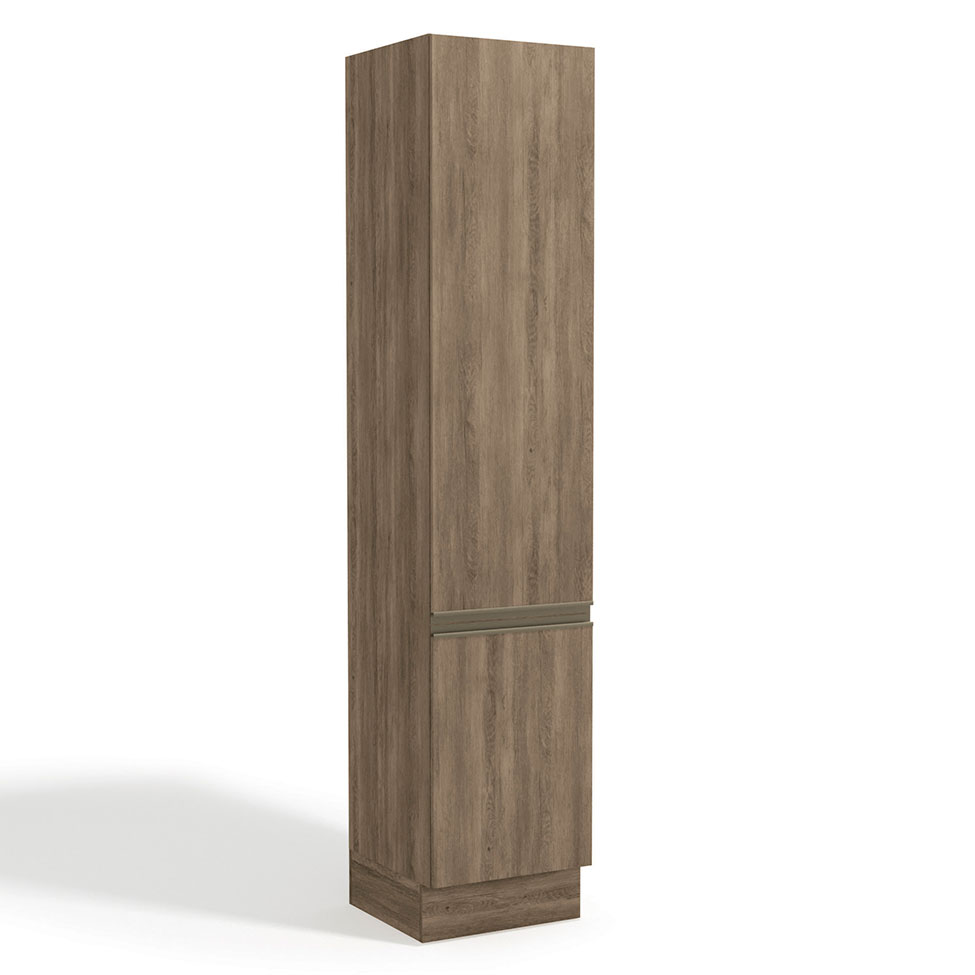 Cozinha Compacta Maxxi II com Tampo 7 Portas 4 Gavetas Nogal