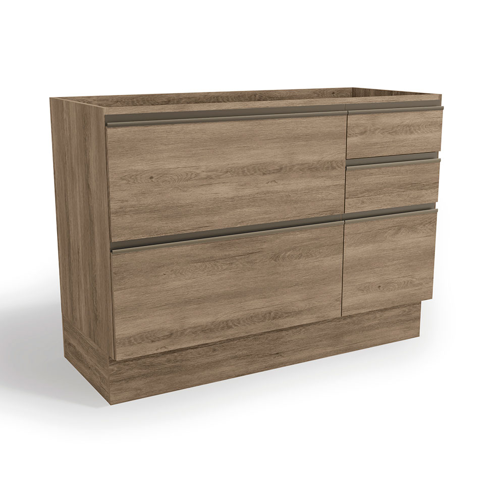 Cozinha Compacta Maxxi com Tampo 9 Portas 5 Gavetas Nogal