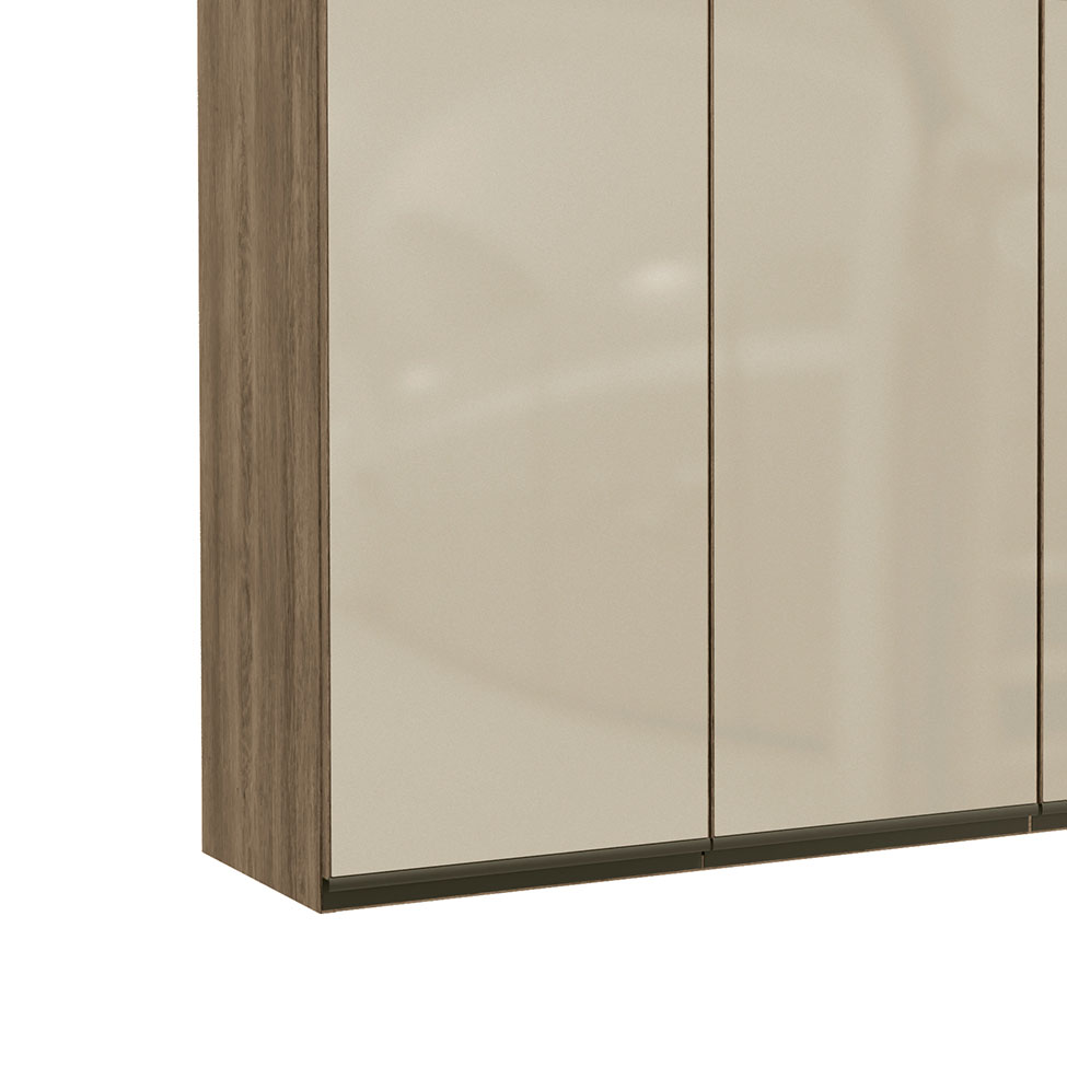 Cozinha Compacta Maxxi com Tampo 9 Portas 5 Gavetas Nogal